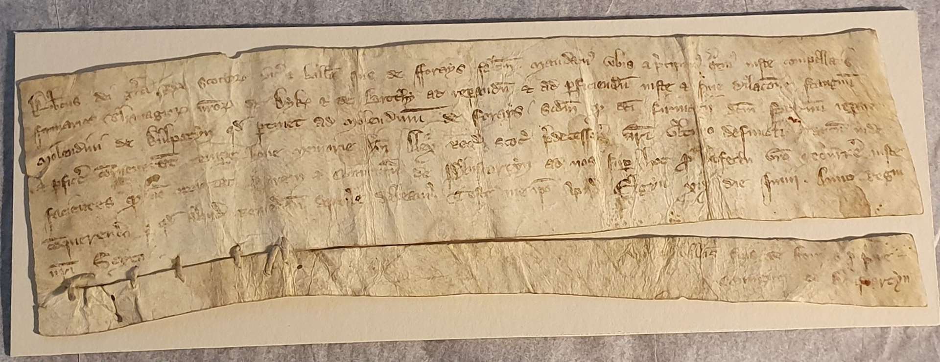 1312 letter from Robert the Bruce to Malcolm, Thane of Brodie.