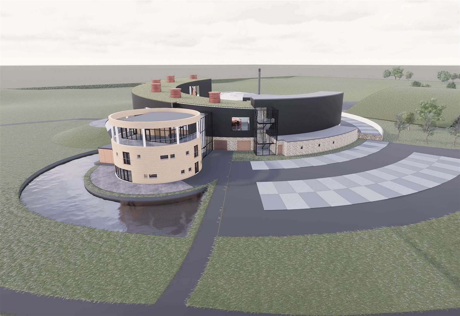 An artist's impression of what the new distillery will look like.