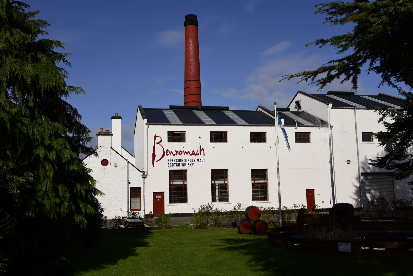 Benromach Distillery on Invererne Road is affected by international trade relations, like any other business.