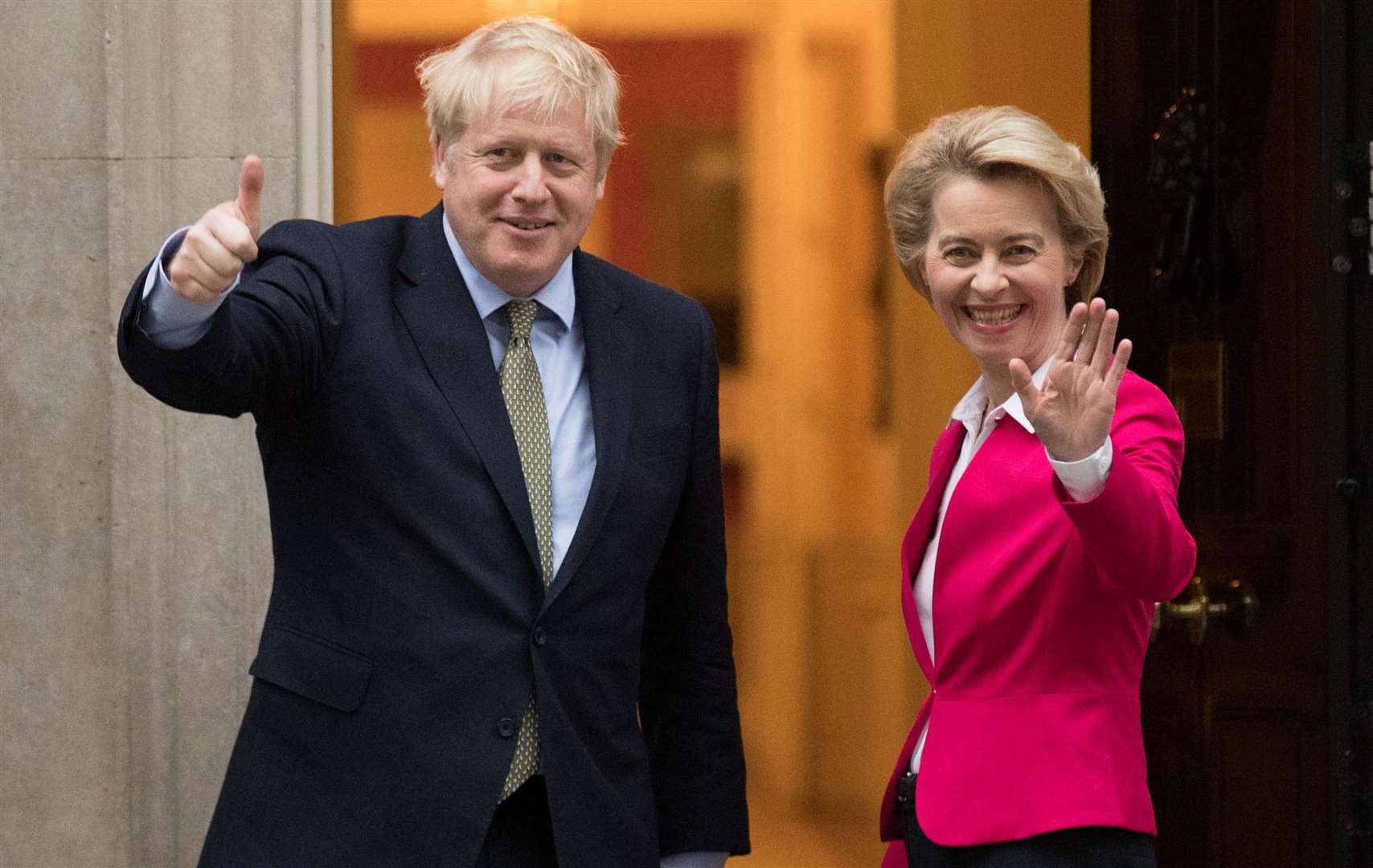 Boris Johnson and Ursula von der Leyen (Stefan Rousseau/PA)