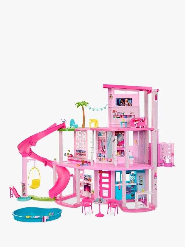 A Barbie House, as sales of Barbie products were up 31% off the back of the blockbuster movie (John Lewis/PA)