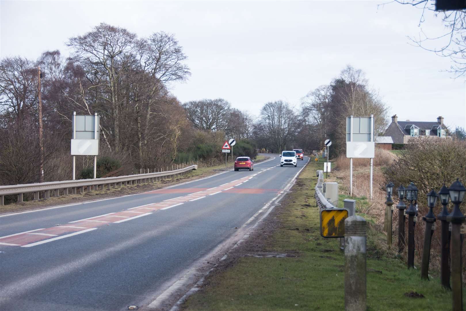 The A96 at Brodie.