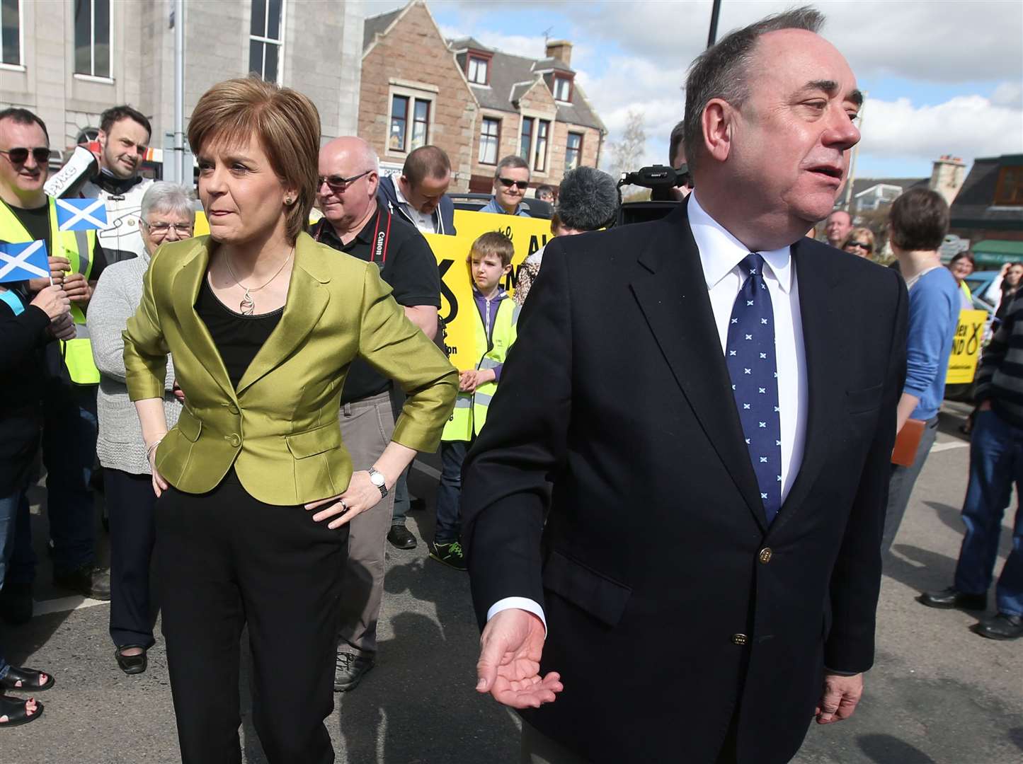 First Minister Nicola Sturgeon and Alex Salmond were professionally close until allegations of Mr Salmond’s sexual misconduct (PA)
