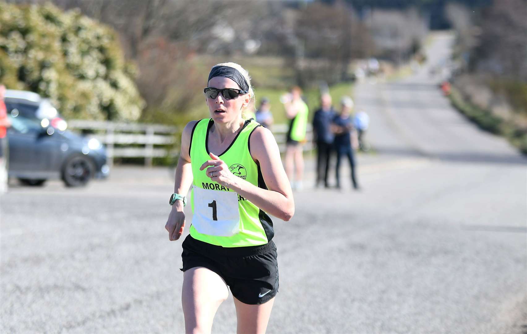 Michelle Donaldson-Slater won the women's race at her home club's 10k. Picture: Becky Saunderson..