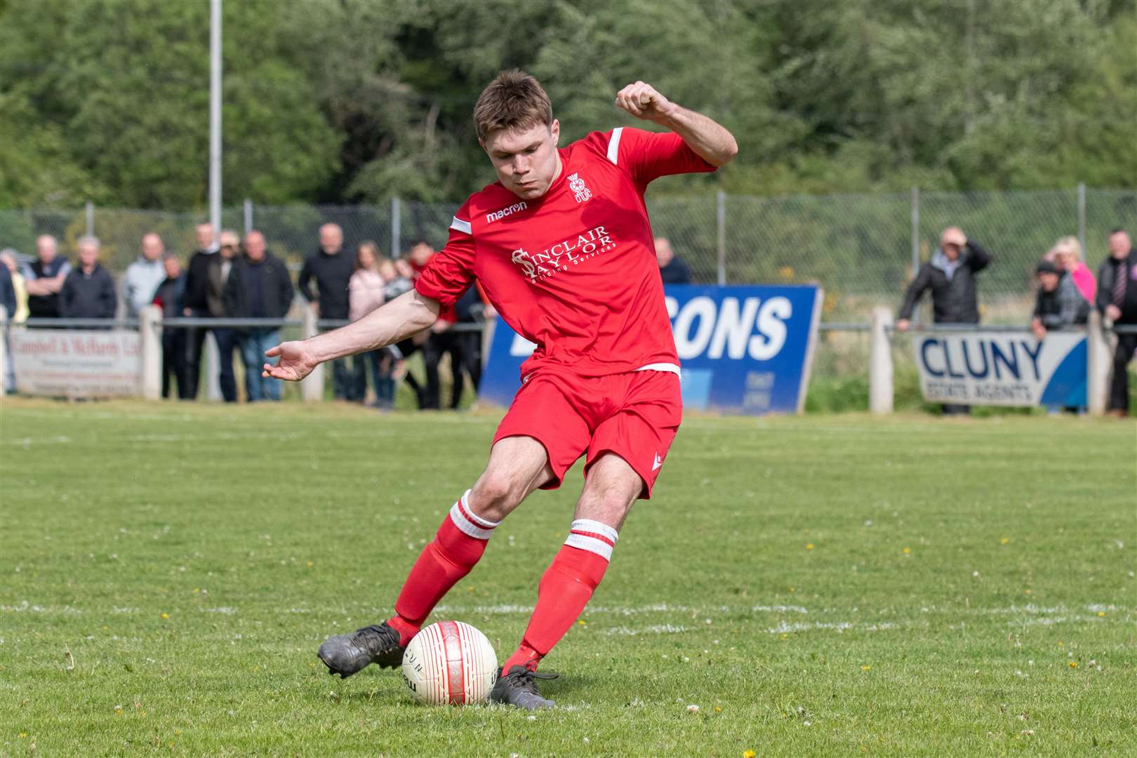 Ross Paterson in the colours of Forres Thistle last season. Picture: Daniel Forsyth..