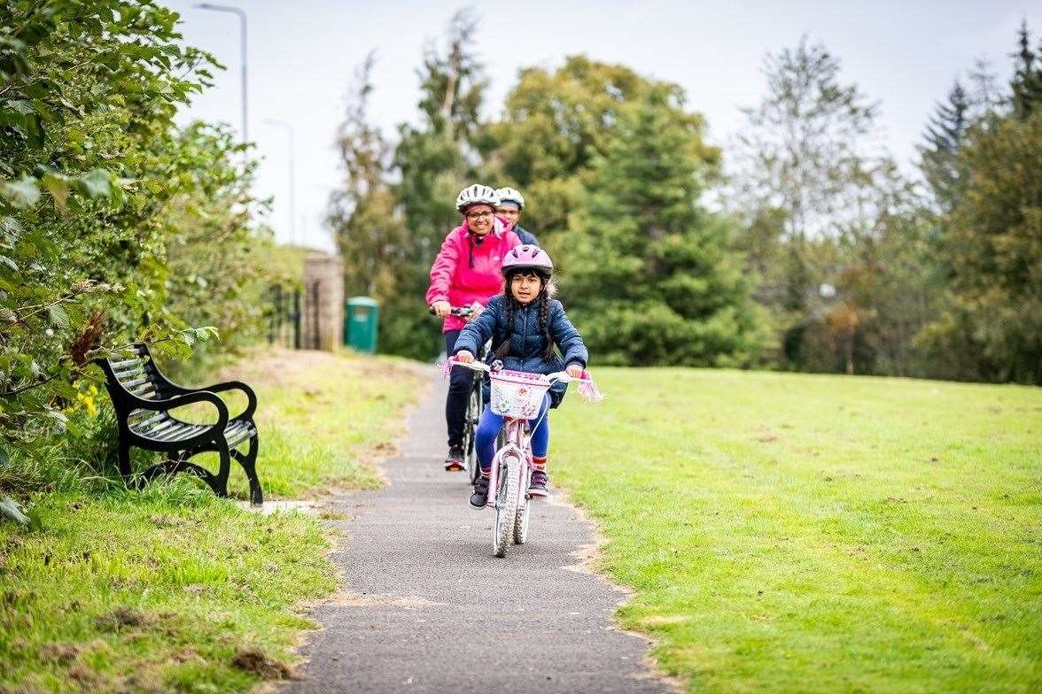 The Scottish Government is encouraging families to get on their bikes.