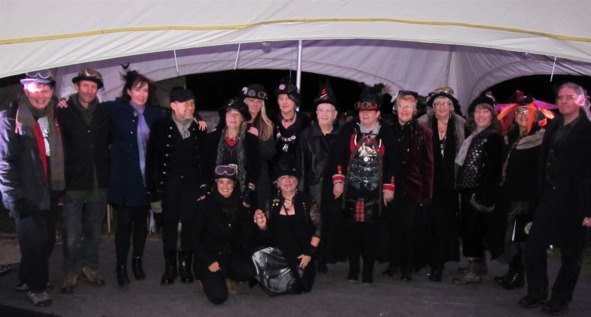 A steam-punk inspired Forres Big Choir choir performed five times at Brodie Castle in 2014 as part of 'Macbeth the Remix' during 2014's Findhorn Bay Arts Festival.
