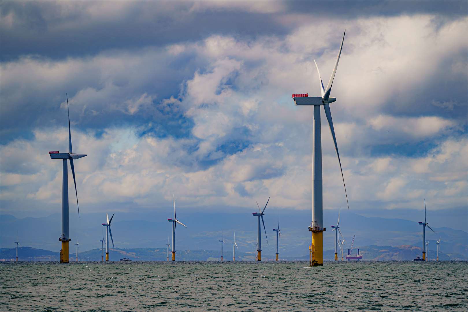 Offshore wind will provide the bulk of Britain’s electricity by 2035 under the CCC’s plans (Ben Birchall/PA)