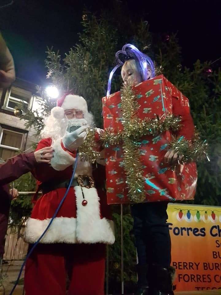 Fancy dress winner Gemma Curran switched on the Christmas lights last year.