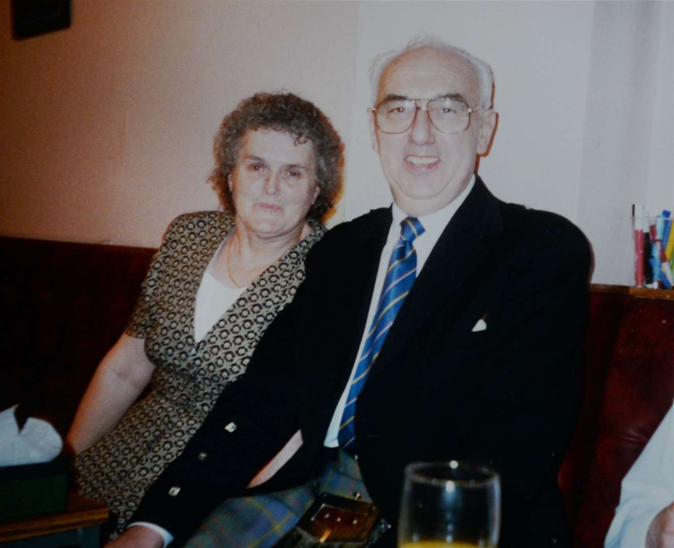 John ‘Jock’ Cameron with his late wife Betty.