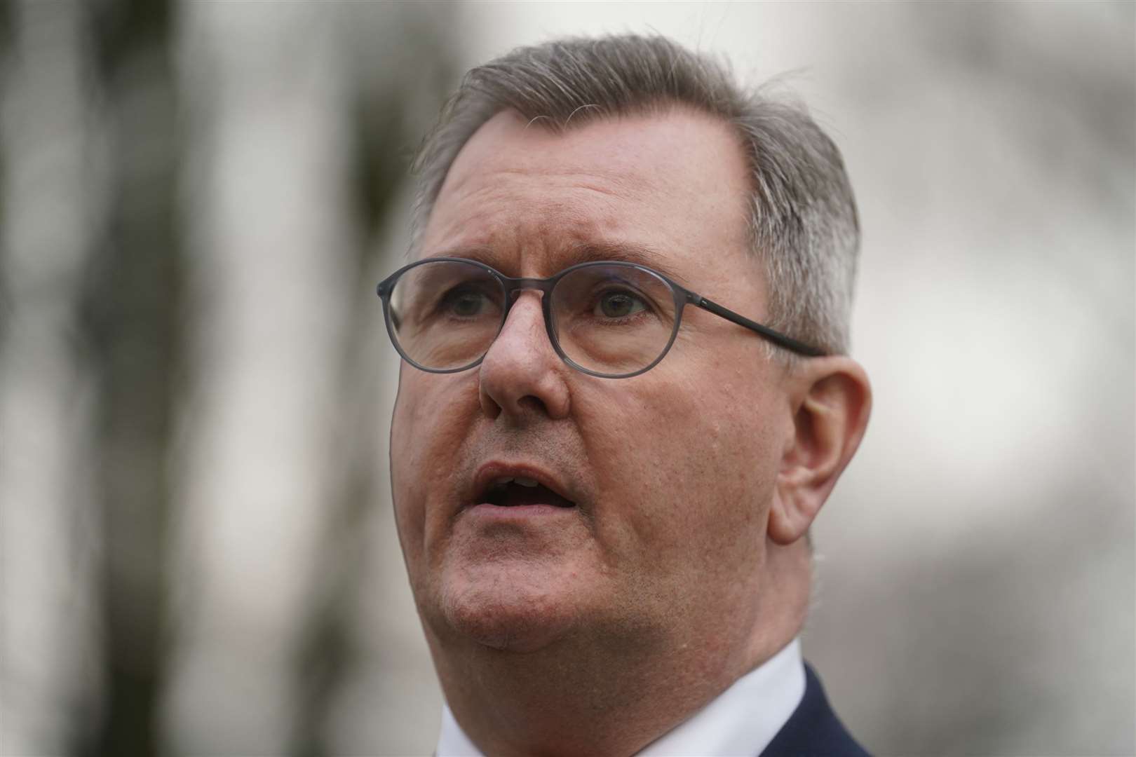 DUP leader Sir Jeffrey Donaldson, has urged Westminister to deal with the organ donation legislation (Brian Lawless/PA)