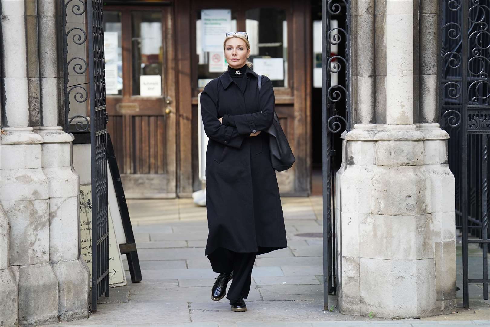 Angela Jilina, 49, leaves the Royal Courts of Justice (James Manning/PA)