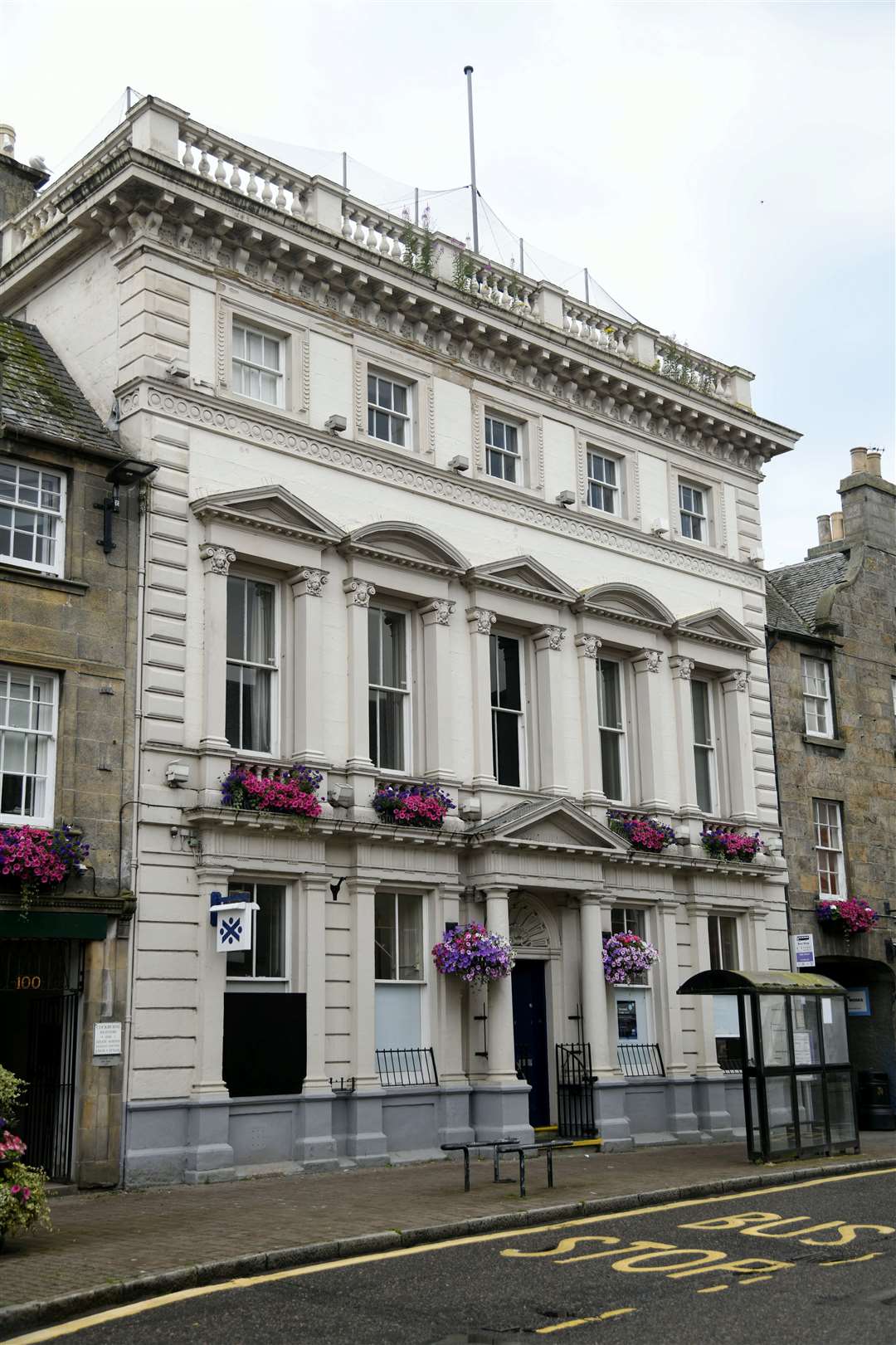 The old Bank of Scotland building.