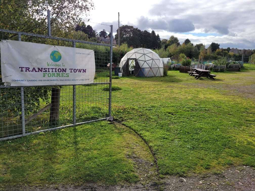 Transition Town Forres occupies land at Bogton formerly used by a plant nursery.