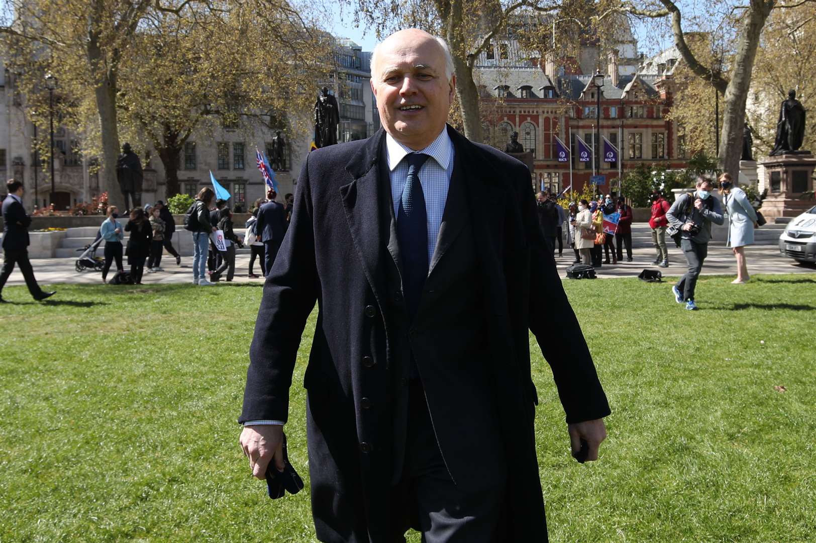 Former Tory leader Sir Iain Duncan Smith welcomed the decision to close the TikTok account (Yui Mok/PA)