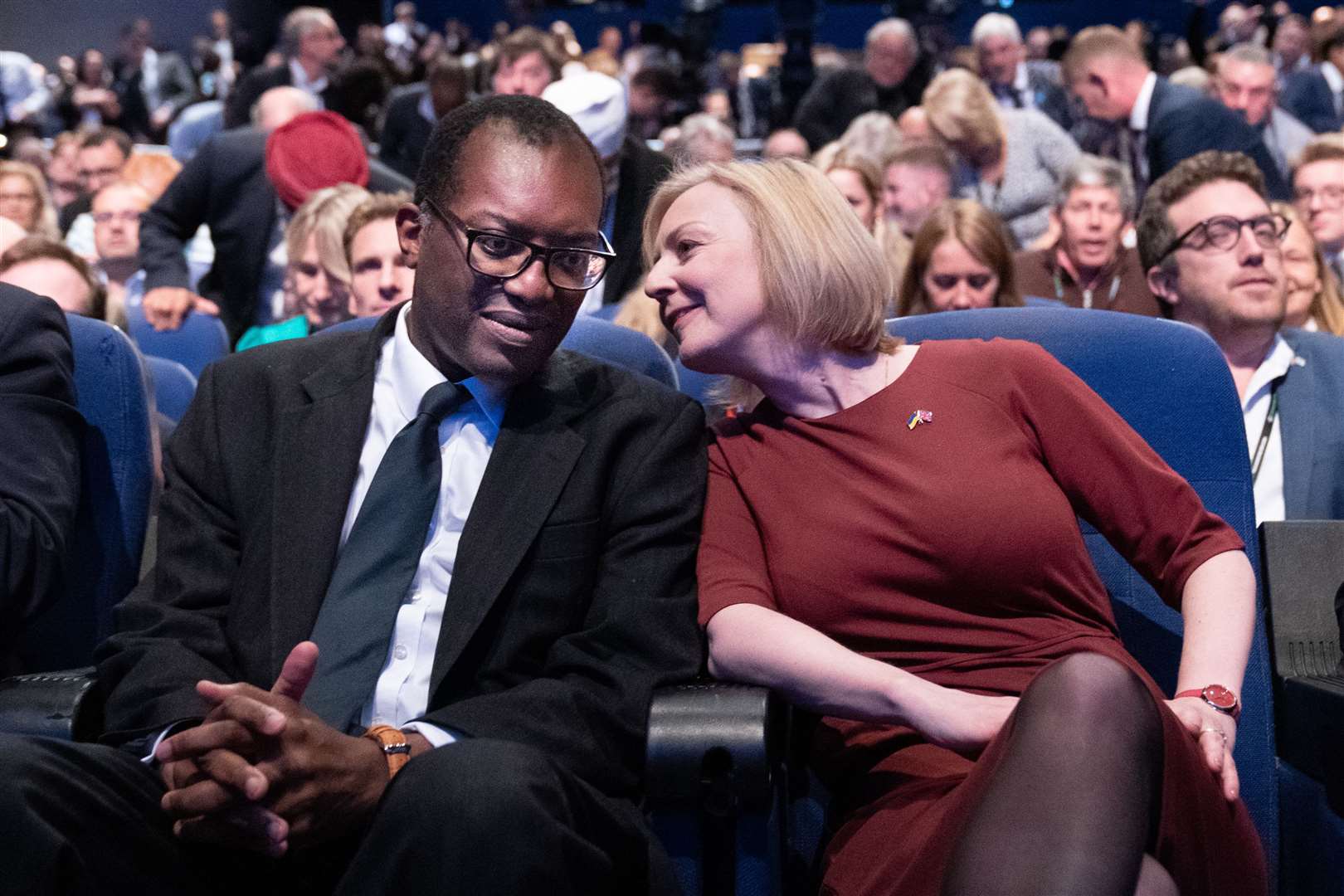 After the mini-budget, the Bank stepped in to mop up some of the mess left by then-chancellor Kwasi Kwarteng, left, and then-PM Liz Truss.(PA)