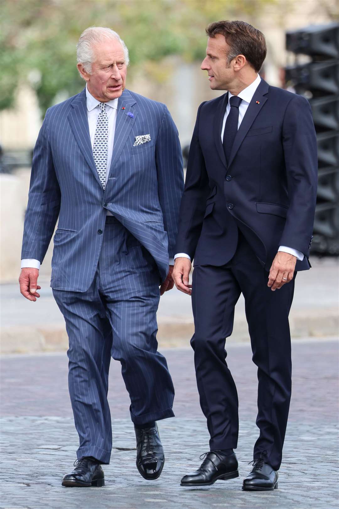 Charles and French President Emmanuel Macron (Chris Jackson/PA)