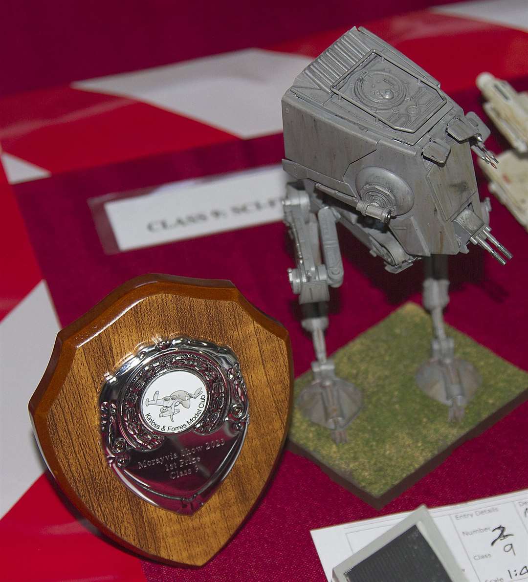 Class 9 was won by Moray resident Keith Hay with a Star Wars AT-ST.