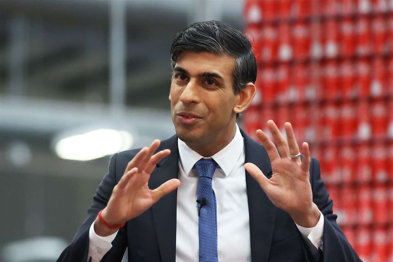 Prime Minister Rishi Sunak holds a Q&A session with local business leaders during a visit to Coca-Cola HBC in Lisburn (Liam McBurney/PA)