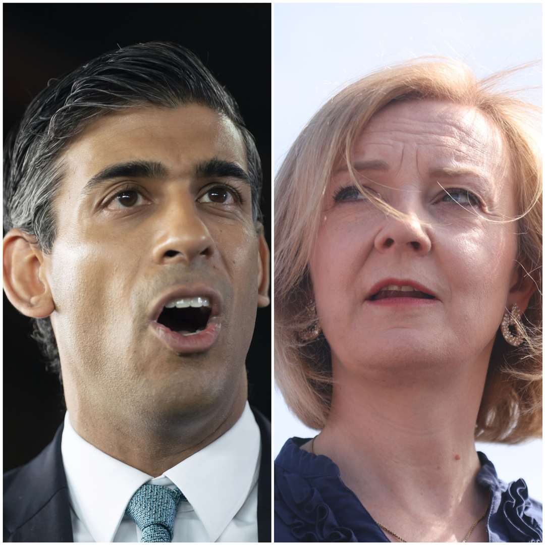 Rishi Sunak and Liz Truss are edging closer to the end of the Tory leadership contest (Danny Lawson/James Manning/PA)