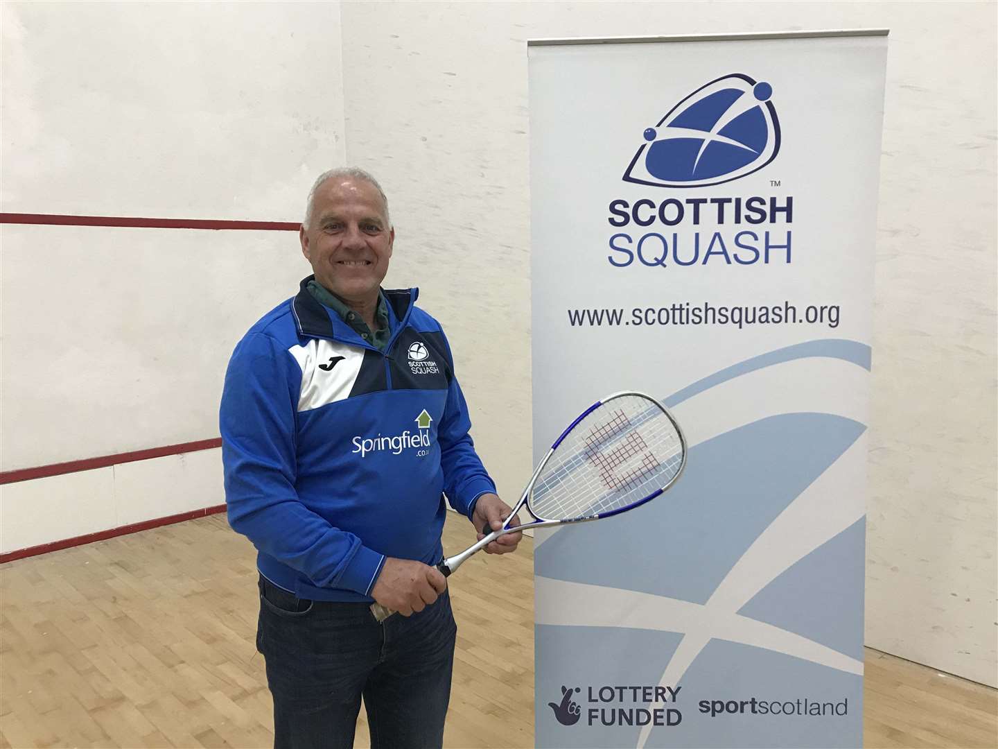 David Taylor, of Forres squash club.