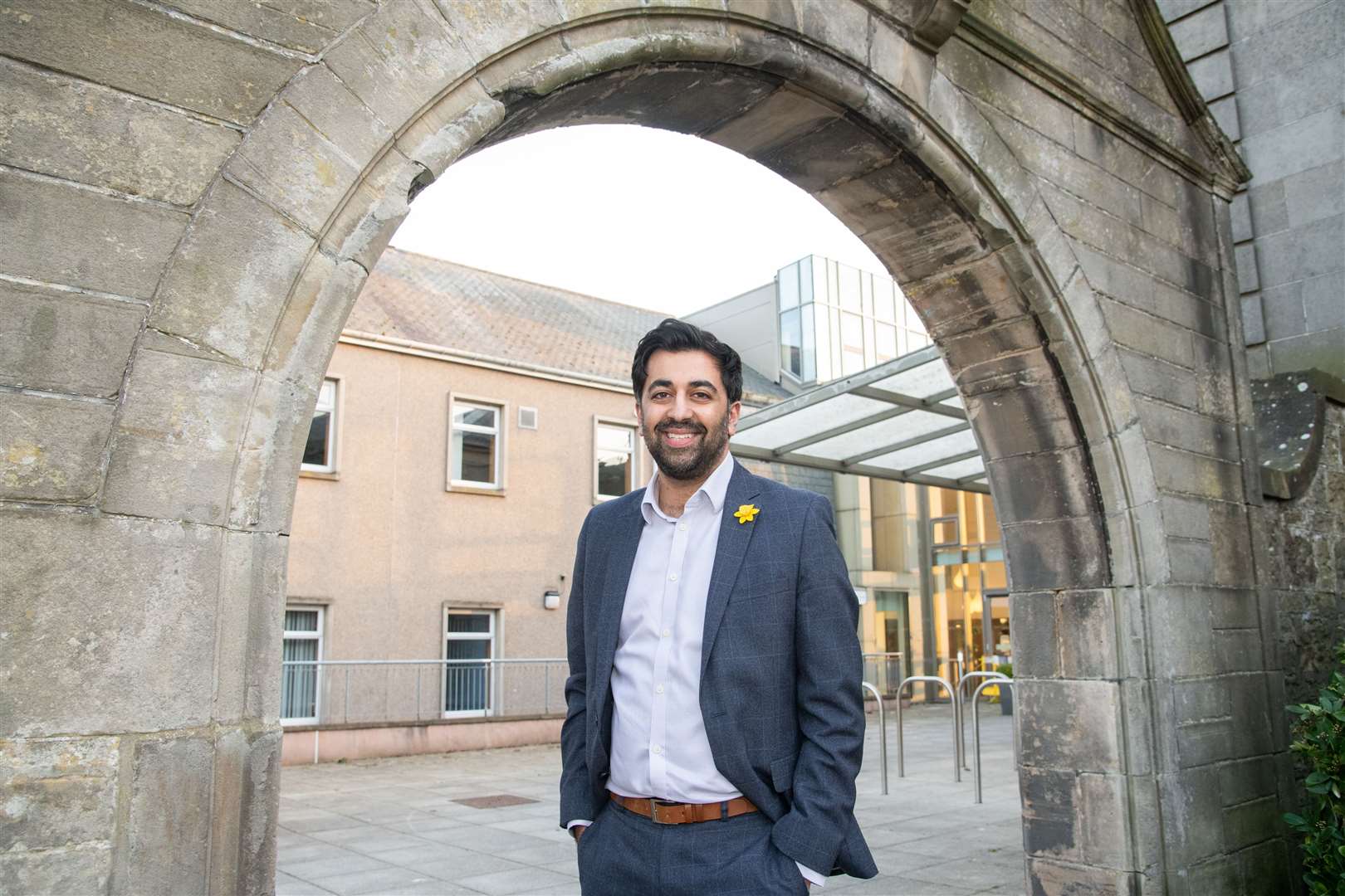 Humza Yousaf during a visit to Elgin to discuss Dr Gray's. Picture: Daniel Forsyth.