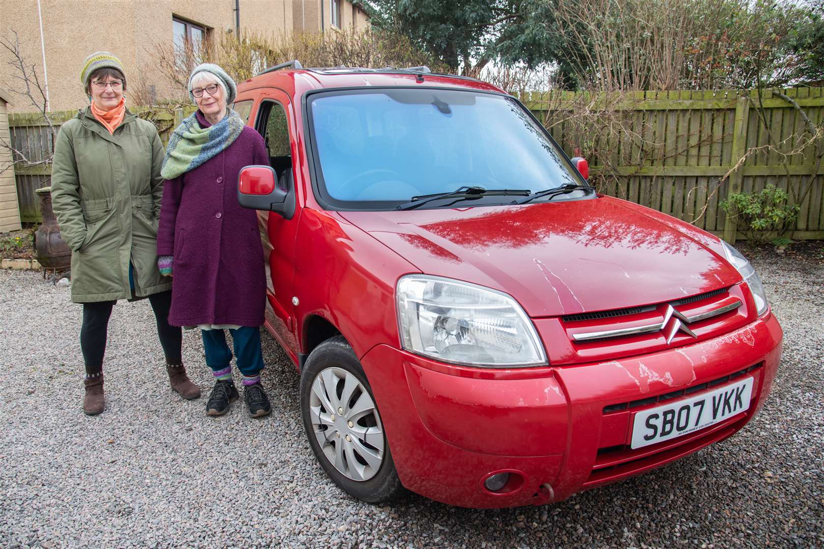 Helena and Julie share a car as there is no need for them to own two. Picture: Daniel Forsyth
