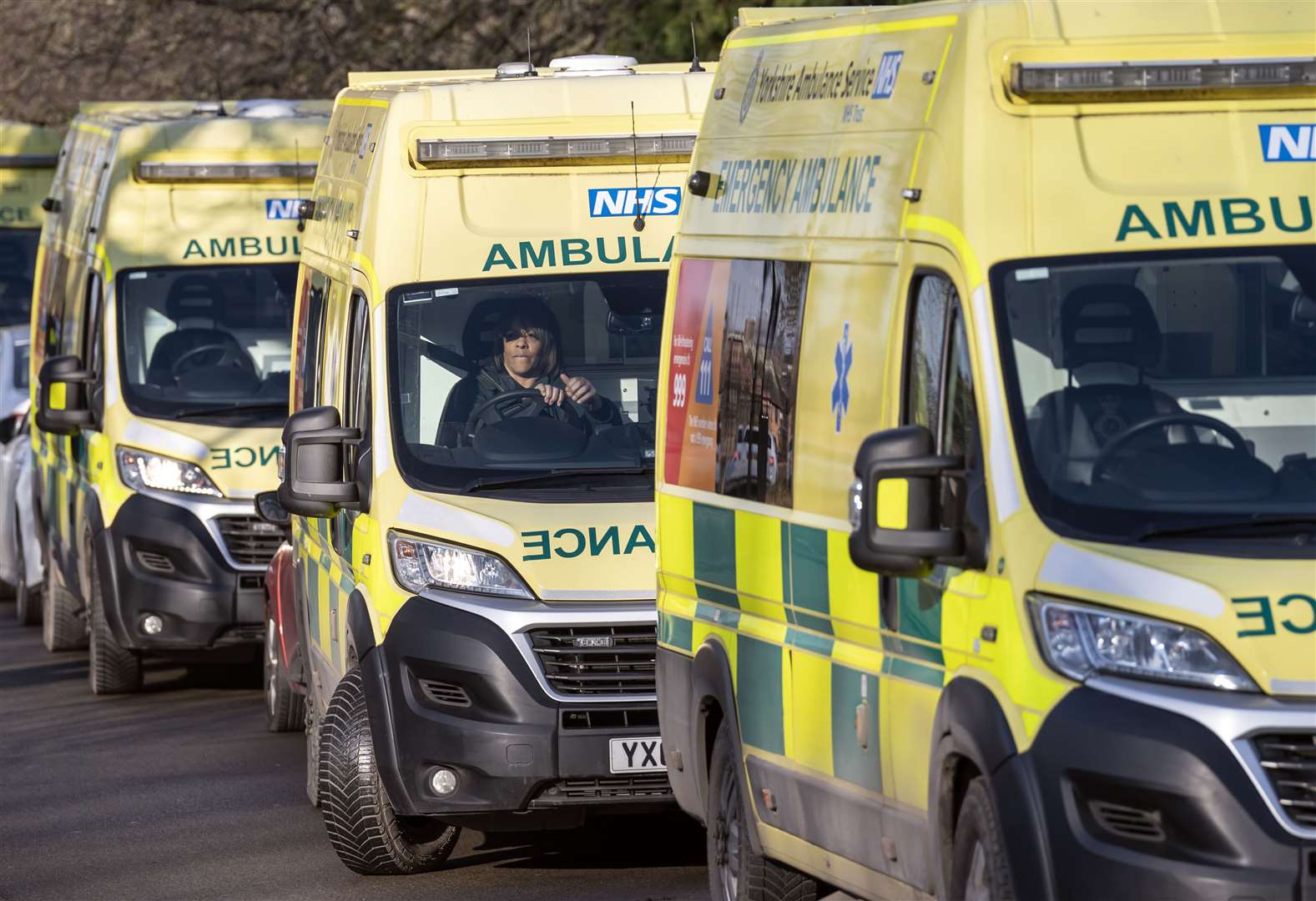 Ambulance chiefs said it is ‘particularly worrying’ that long handover delays reached unprecedented levels in December (PA)