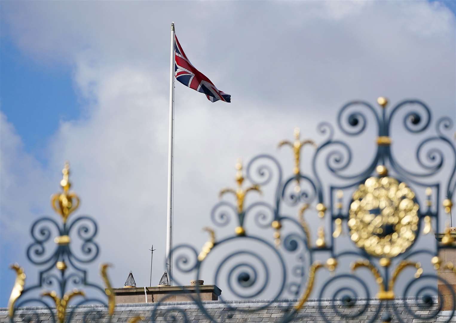 The Union flag flies at full mast at Hillsborough Castle on Saturday (Brian Lawless/PA)