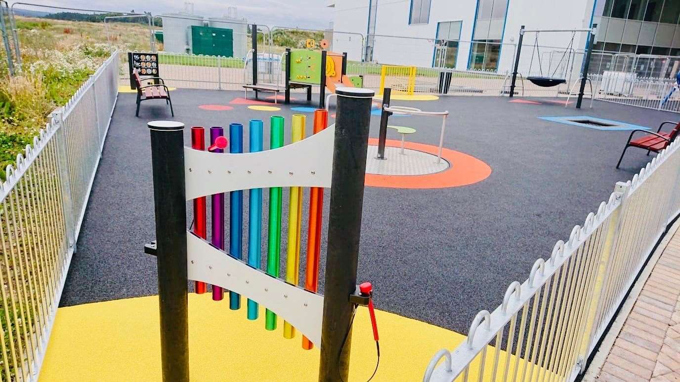 The completed all-abilities playpark at Moray Sports Centre in Elgin. Picture: Kathryn Evans, Moray Sports Centre.