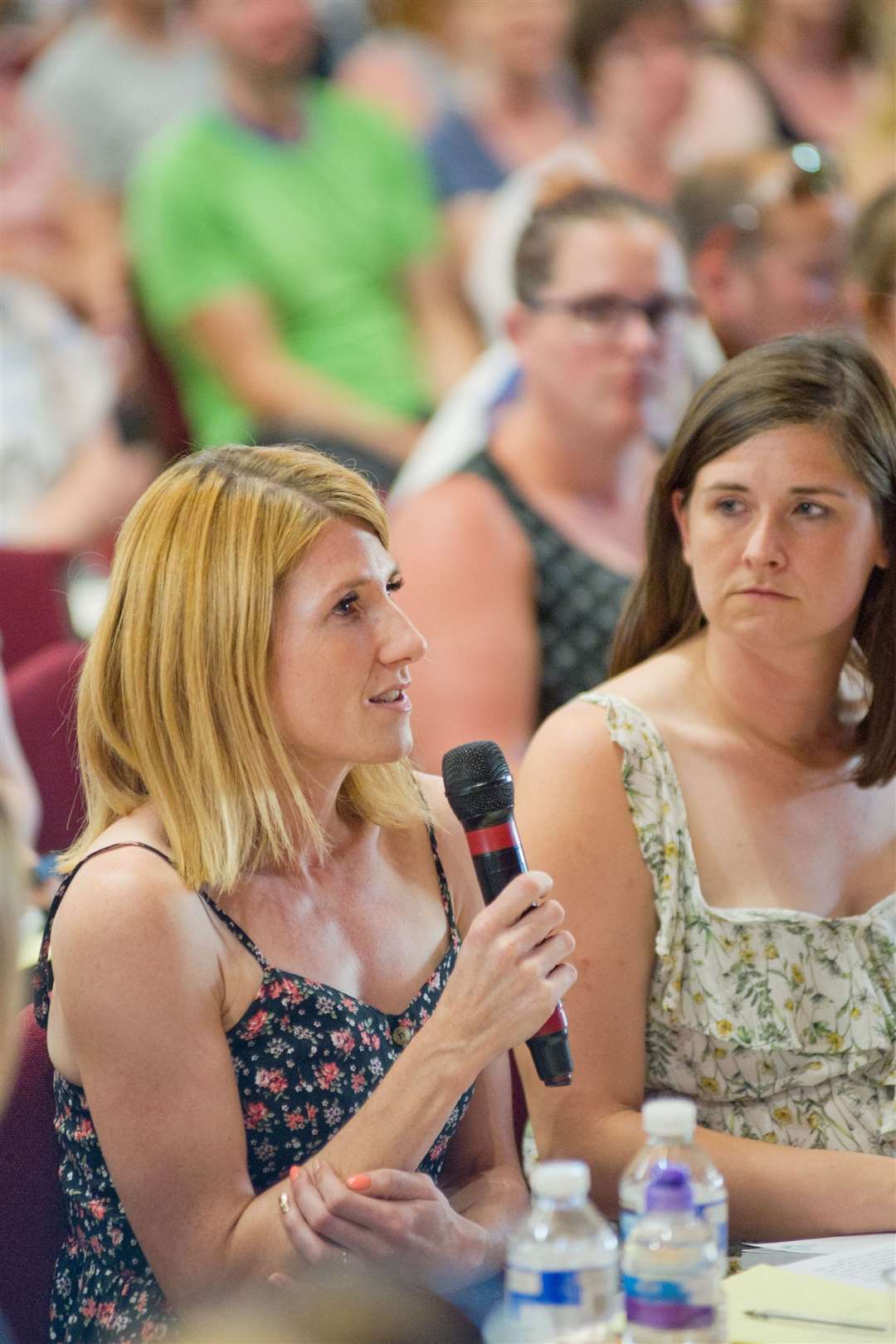 Kirsty Watson of Keep MUM at the public meeting four years ago. Picture: Daniel Forsyth.
