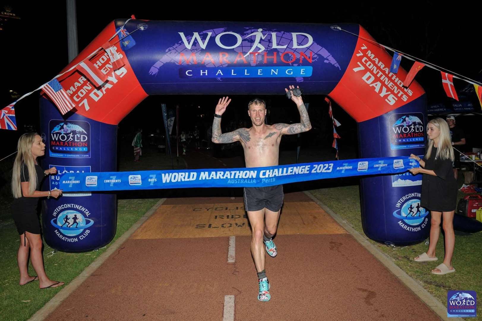 Mr Wigman finished second in 2023’s World Marathon Challenge (World Marathon Challenge/PA)