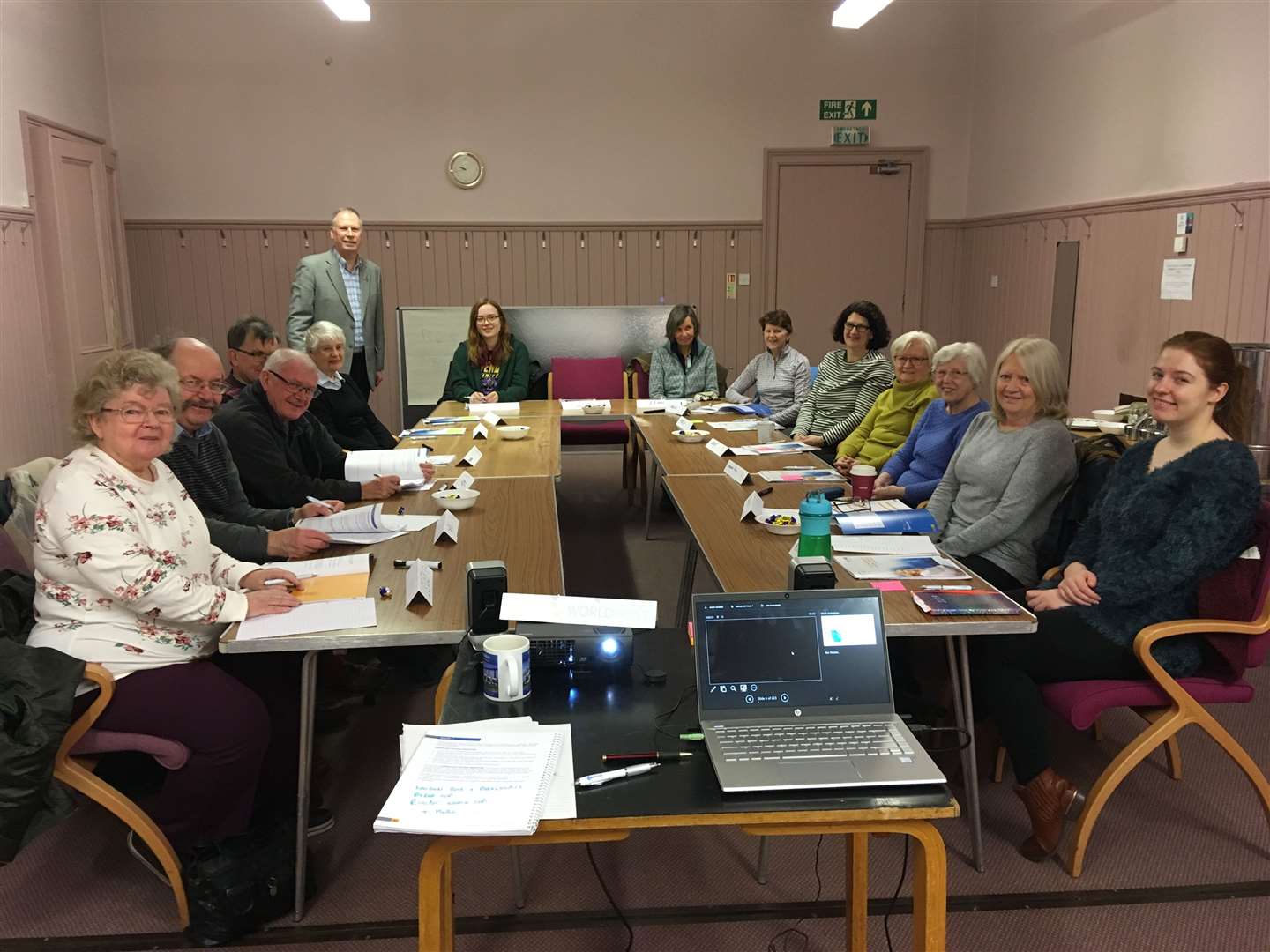 The volunteers from Forres Heritage Trust and Forres Area Community Trust who took part in the World Host Training.