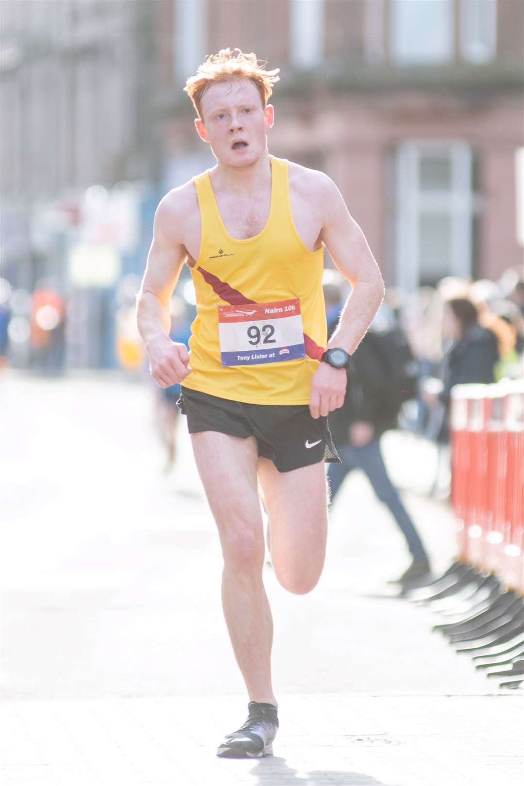 Inverness Harriers' Stuart Gardiner finished in 5th overall with a time of 33:40. Picture: Daniel Forsyth..