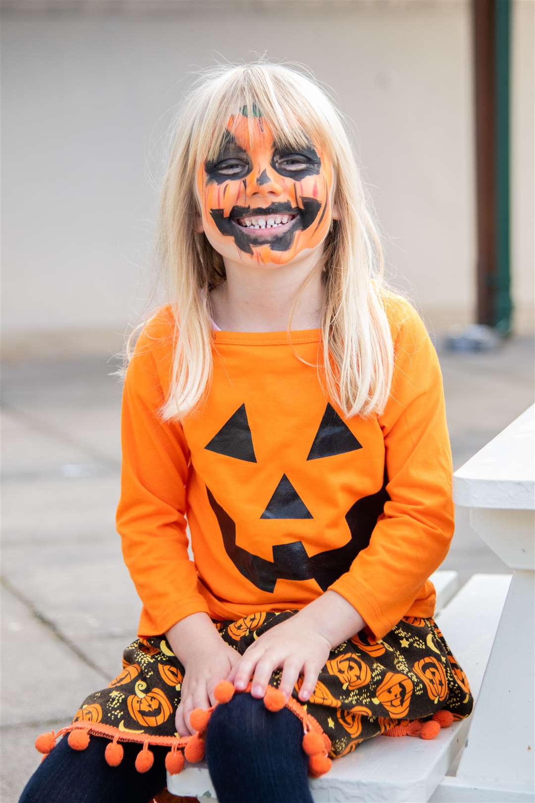 Officially best dressed at Logie Steading, Wiktoria Liepke (4). Picture: Daniel Forsyth