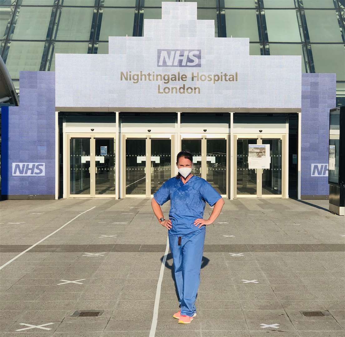 MAJOR HELP: Sally is assisting at Nightingale Hospital London