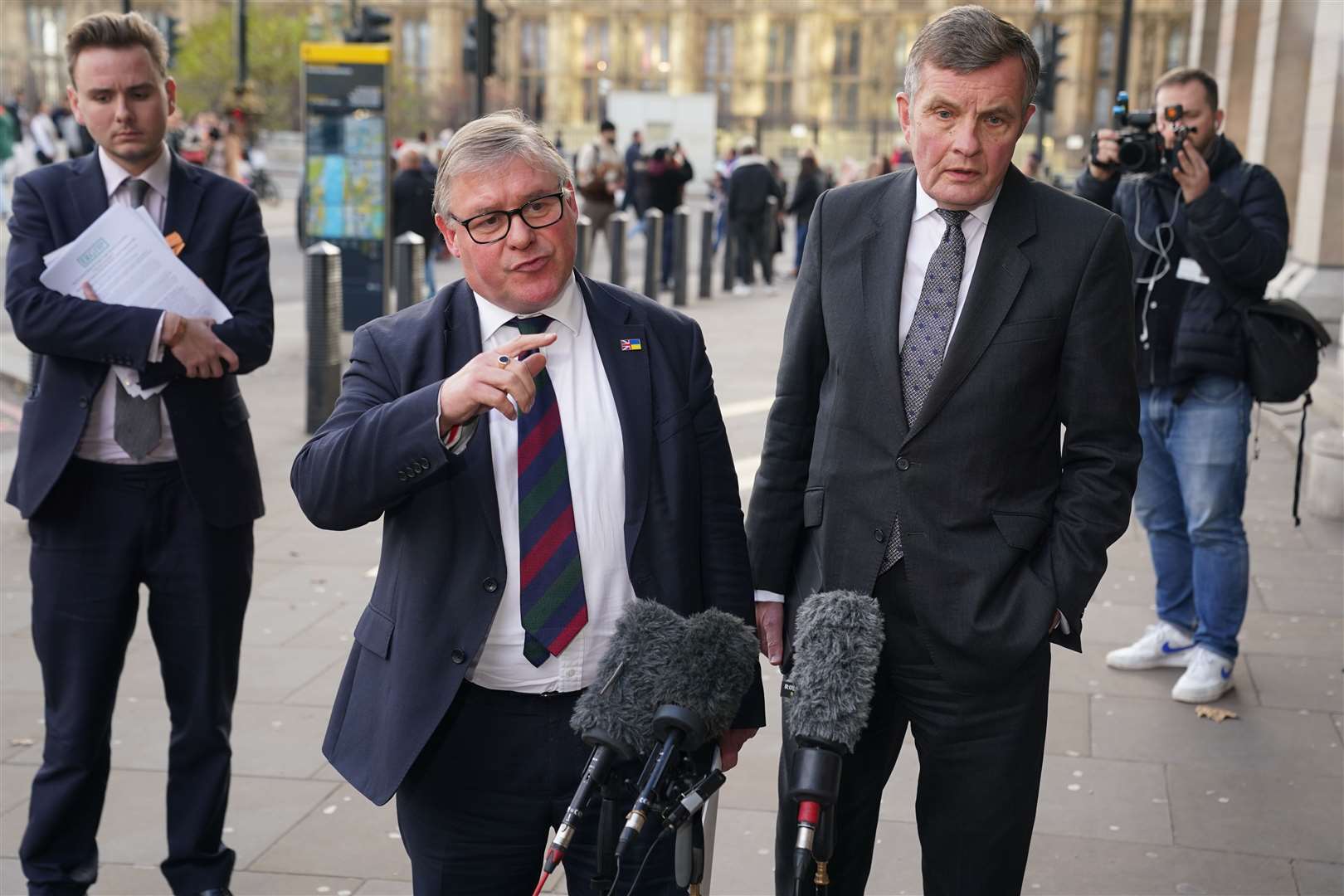 European Research Group chair Mark Francois (left) and deputy chair David Jones (Lucy North/PA)