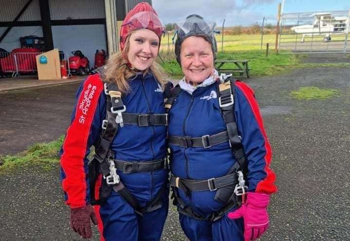 Brenda MacDonald and Carly McConnachie from Forres complete 10,000ft ...