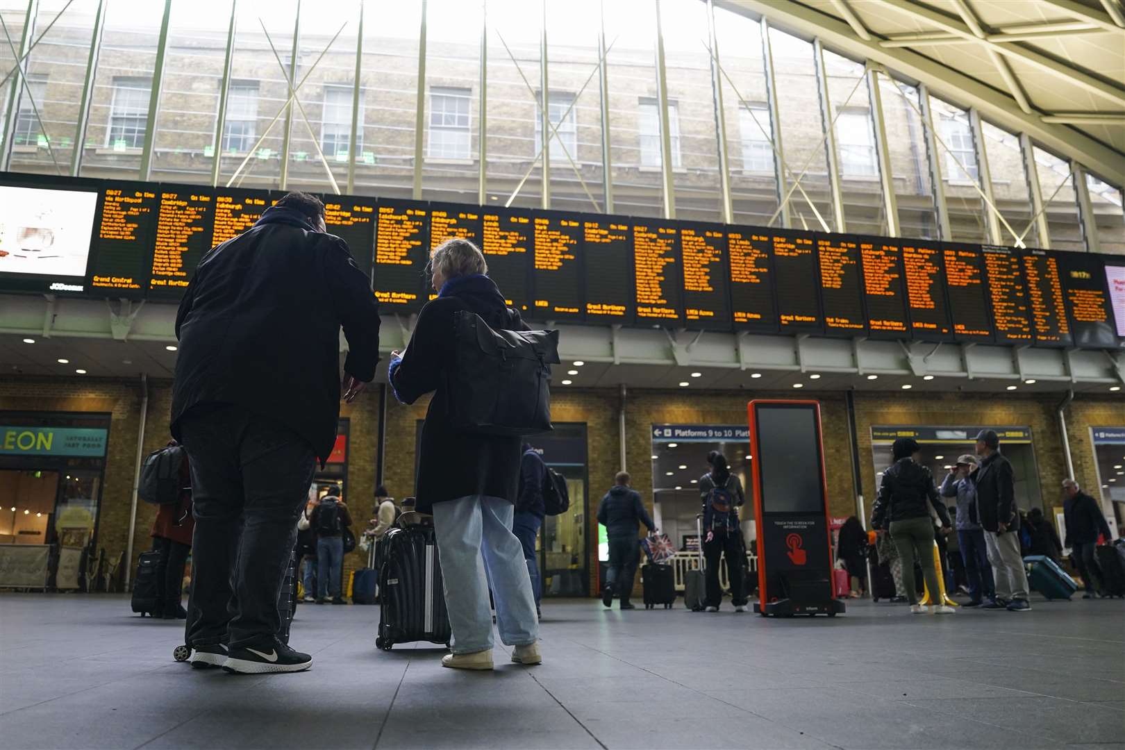 Labour intends to introduce automatic train delay and cancellation refunds (Jordan Pettitt/PA)