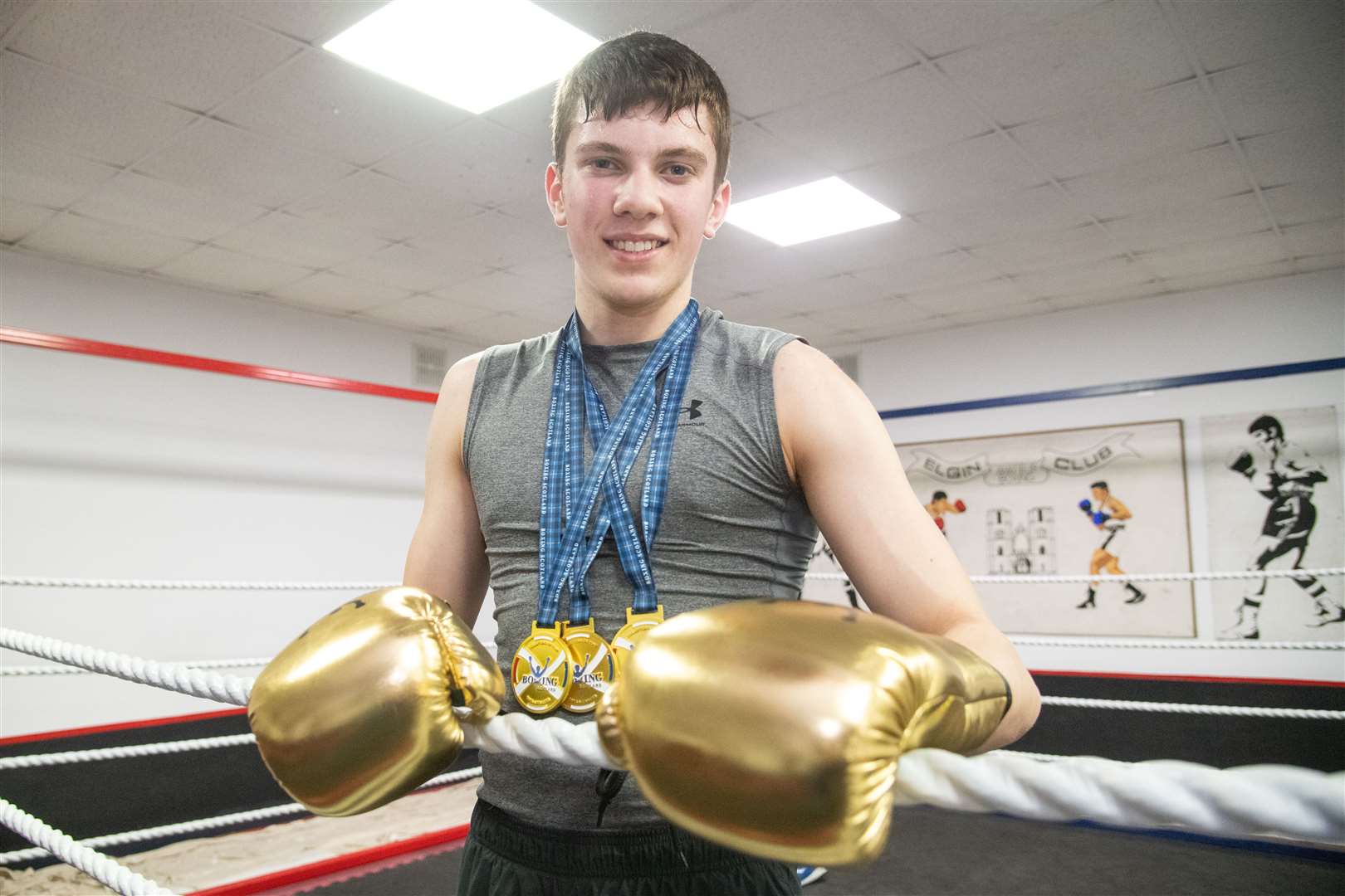 Marcus McEwan won the Golden Gloves last year and repeated the feat in 2024. Picture: Daniel Forsyth