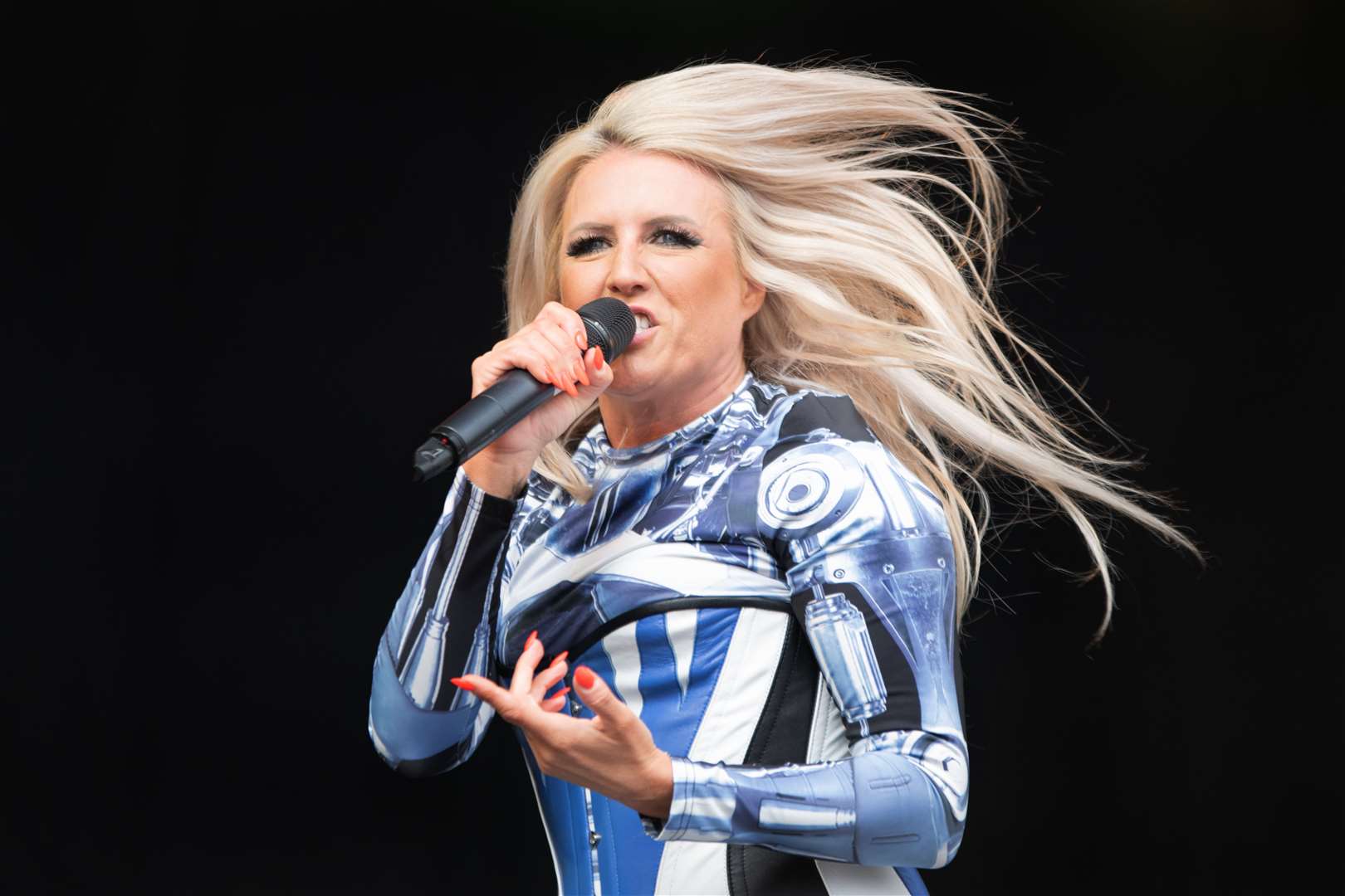 Cascada played on the MacMoray during the Saturday afternoon. ..2023 MacMoray Music Festival, held at Cooper Park, Elgin. ..Picture: Daniel Forsyth..