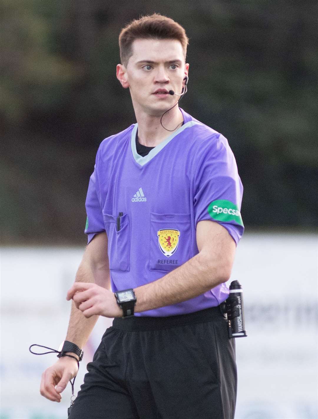 Highland League referee Joel Kennedy. ..Picture: Daniel Forsyth..