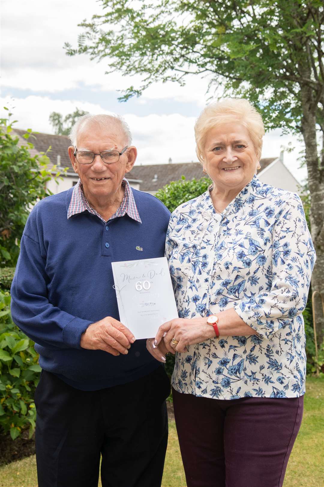 Forres couple Mary and Robert Dustan celebrate 60 years of wedding bliss...Picture: Daniel Forsyth..