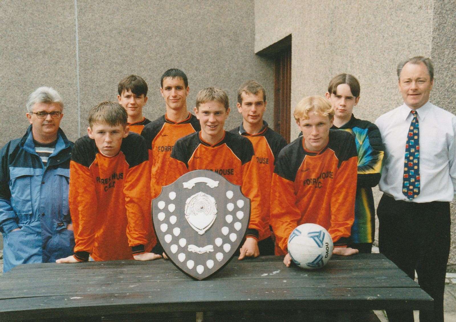 Forres House five-a-side champions 1998.