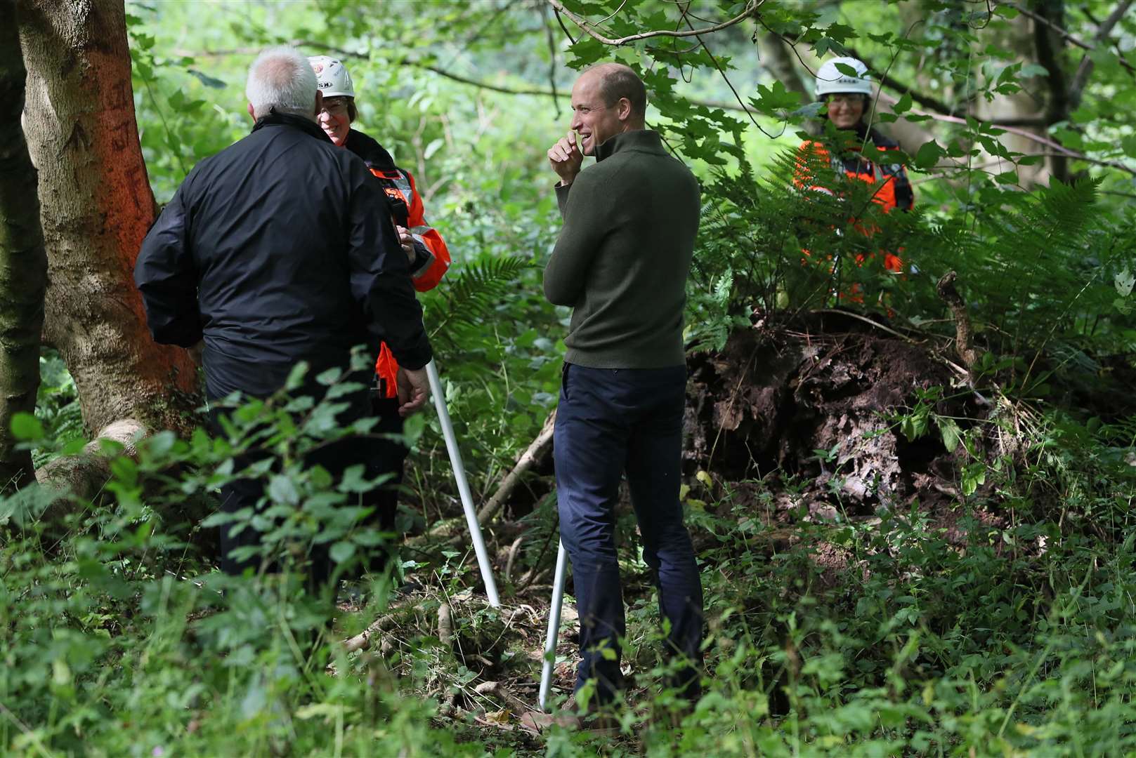 The Duke of Cambridge during a visit to the CRS at Cave Hill Country Park during a tour of Belfast (Brian Lawless/PA).
