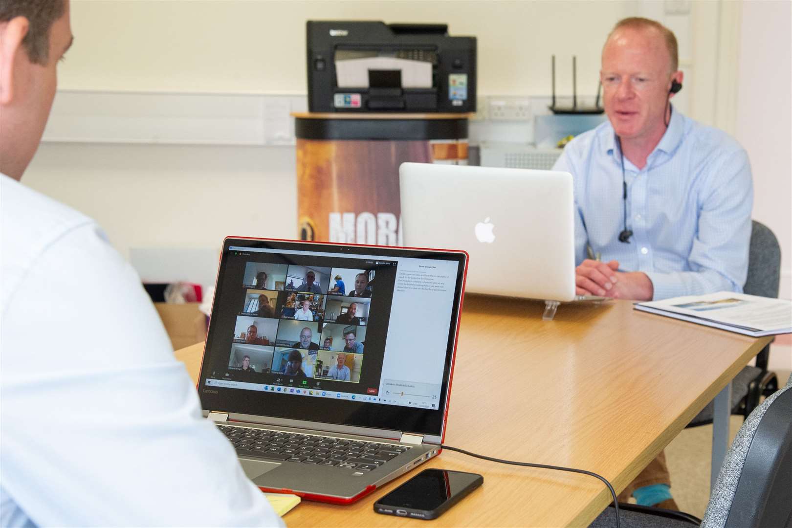 Moray MP Douglas Ross joins Laurie Piper, Chief Executive of Visit Moray Speyside, to hold a joint virtual conference with Moray tourism industry representatives discuss the ongoing and emerging issues relating to the struggling local tourism industry...Picture: Daniel Forsyth..