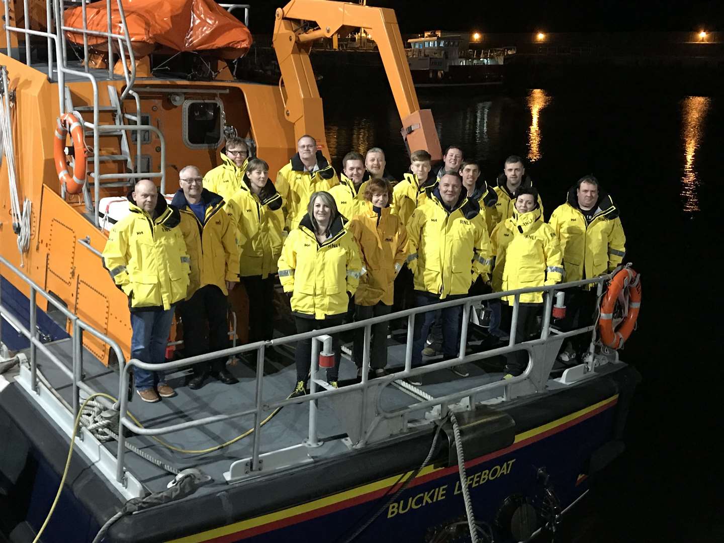 The winners of the 2019 emergency services/armed forces hero award was the RNLI Buckie lifeboat crew.
