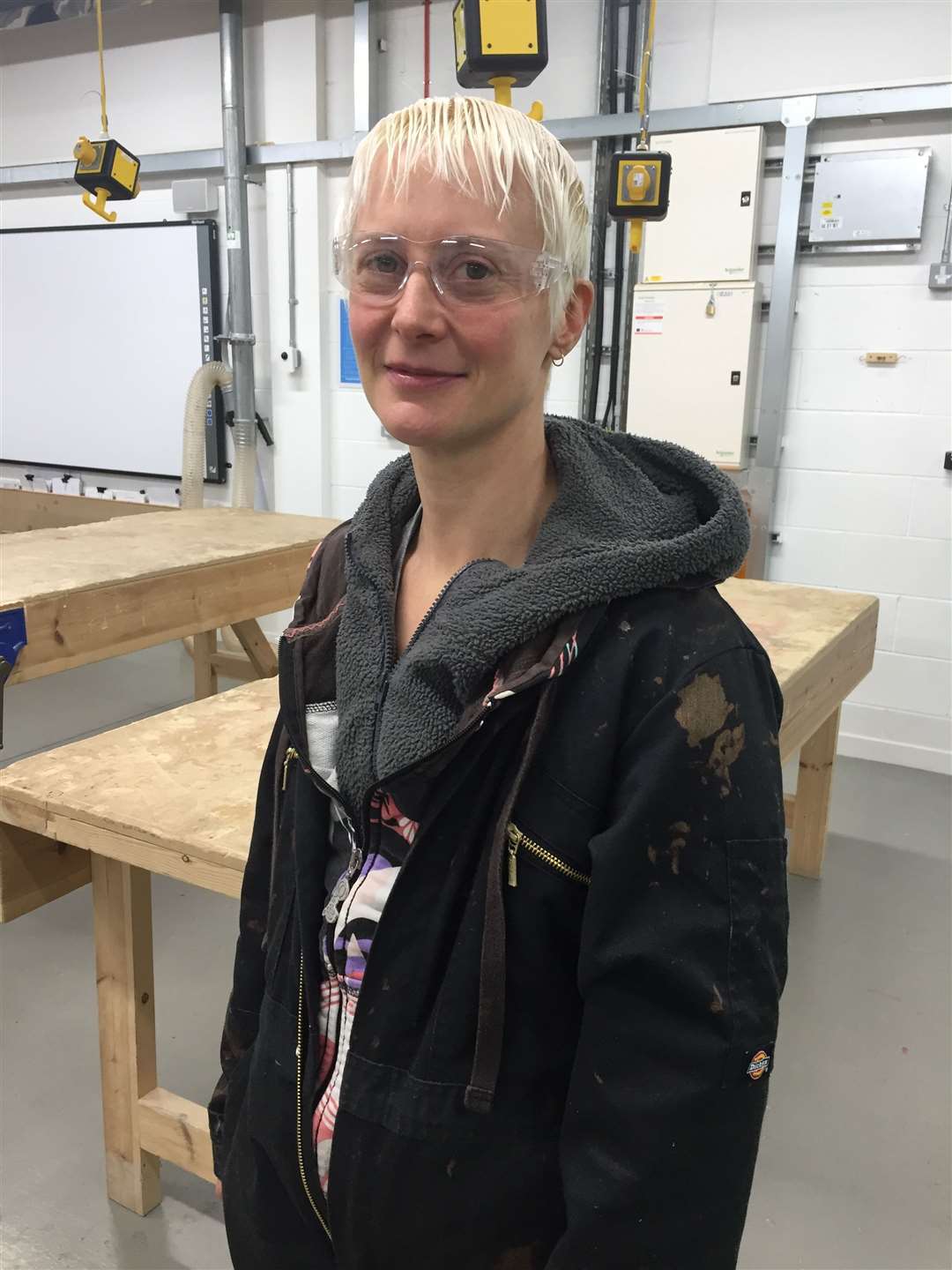 Joanna Nicholson found the joinery course a very worthwhile experience.