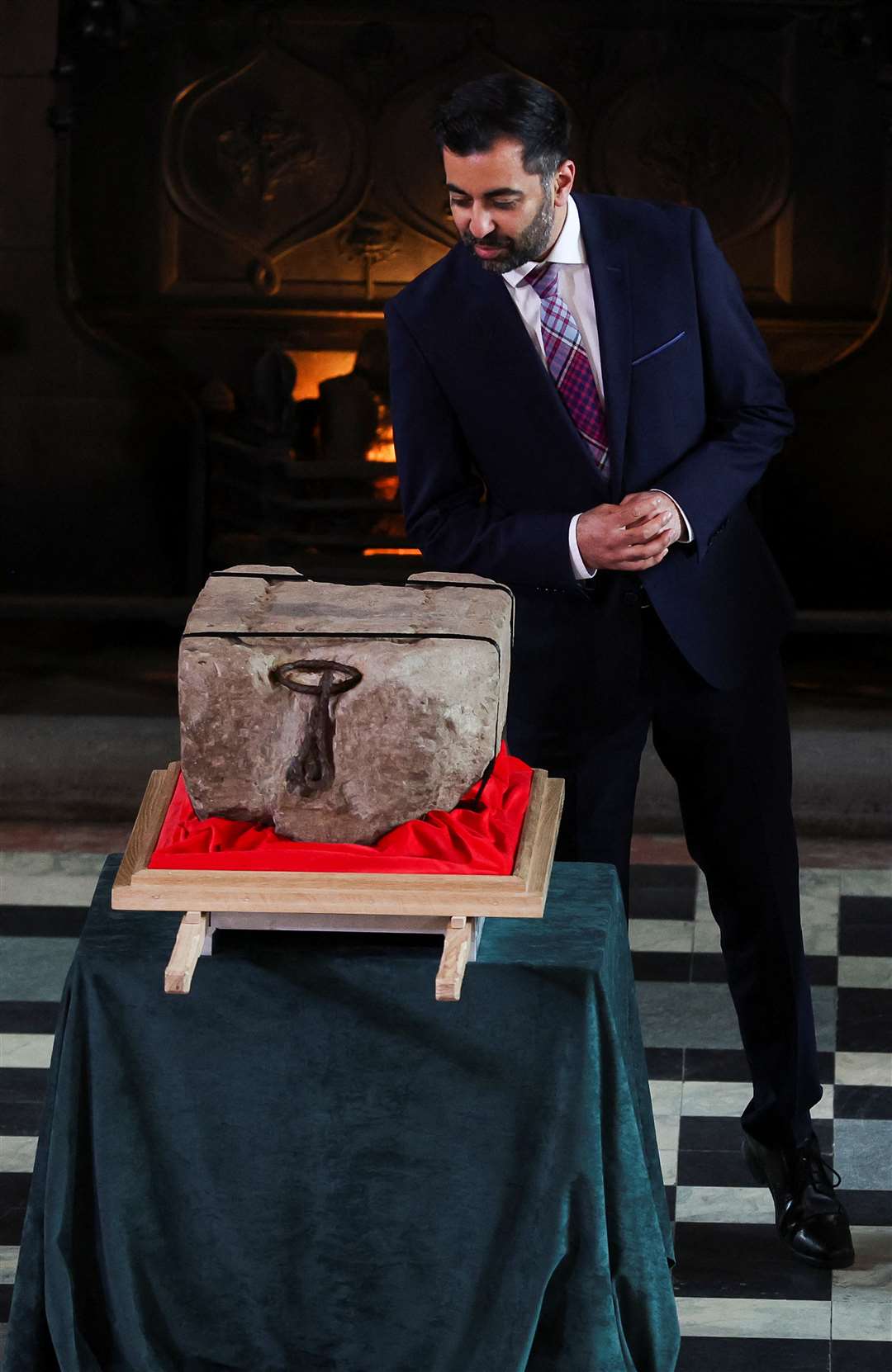 Humza Yousaf oversaw the departure of the Stone of Destiny (Russell Cheyne/PA)