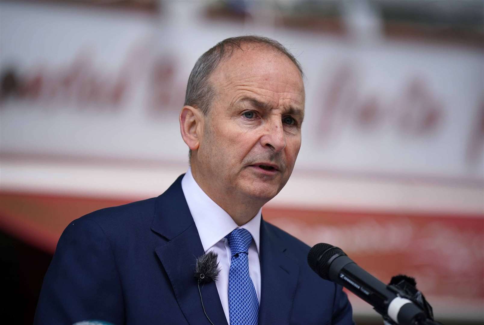 Taoiseach Micheal Martin speaking a ceremony in Dublin marking the 48th anniversary of the Dublin and Monaghan bombings (Niall Carson/PA)